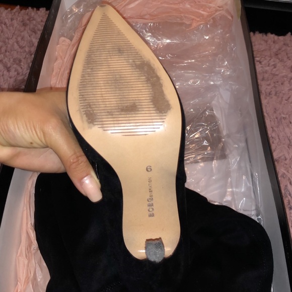 Over the knee suede boots - Picture 3 of 4